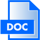 DOC File Extension Icon 128x128 png